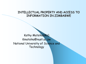 intellectual property and access to information in zimbabwe