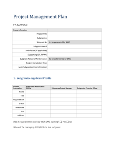 Project Management Plan - Metropolitan Washington Council of