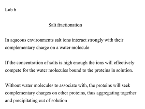 Salt fractionation