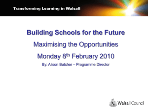Building Schools for the Future