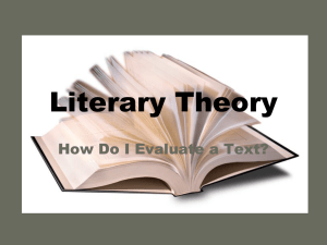 Literary Theory - Allen Independent School District