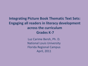 Integrating picture book thematic text sets