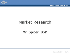Market Research - PowerPoint Presentation