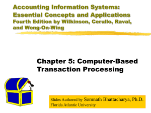 Accounting Information Systems: Essential Concepts and