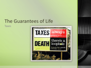 Planning 10 – finances – Game of Life – Taxes Lesson