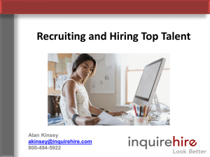 Recruiting and Hiring Top Talent