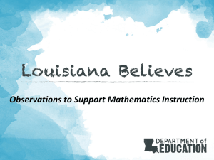 math practices - Louisiana Department of Education