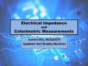 Electrical Impedance and Colorimetric Measurements