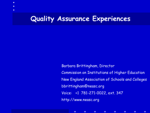 Lessons Learned in Quality Assurance