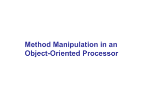 Method Manipulation in an Object