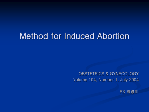 Method for Induced Abortion