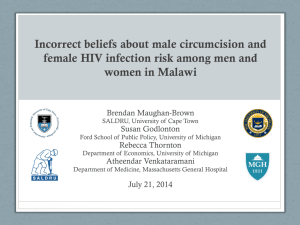 Learning that Circumcision is Protective: Evidence from Men and