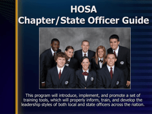 State & Chapter Officer Guide - Oklahoma Department of Career and