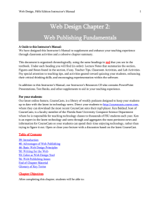 Web Design Chapter 2 - Find the cheapest test bank for your text book!