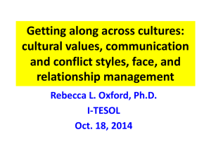 Cross-Cultural Understanding and Conflict Resolution