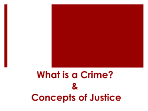 What is a Crime? - OP