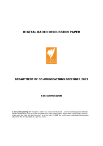 Digital Radio Discussion Paper