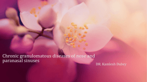 Tuberculosis of paranasal sinuses