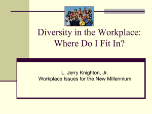 Diversity in the Workplace Where Do I Fit In?