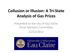 Eau Claire Gas Price Analysis