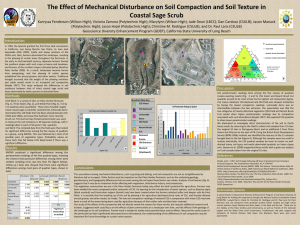 The Effect of Mechanical Disturbance on Soil Compaction and Soil