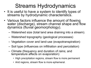 Stream Hydrodynamics