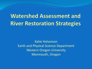 Halvorson River Restoration Overview (*)