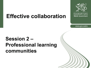 Session 2 - Professional learning communities