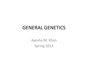 general genetics - Lectures For UG-5