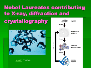 Nobel Laureates related to X-ray, diffraction and crystallography