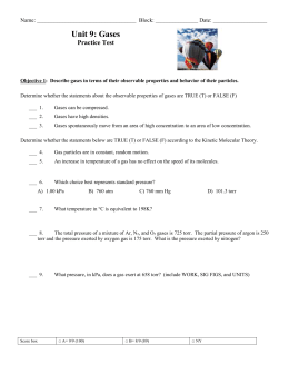 Dalton's Law Worksheet