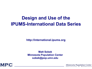 Design and Use of the IPUMSI Database