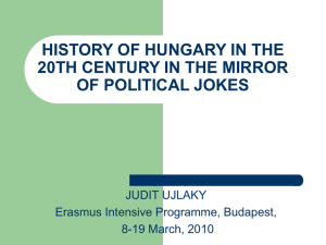 humor as a coping strategy in evaluation of the historical recent past