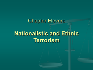 Nationalistic and Ethnic Terrorism