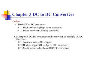3.1 Basic DC to DC converters