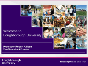 Welcome to Loughborough - Loughborough University