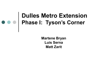 FINAL Metro Presentation - Dulles