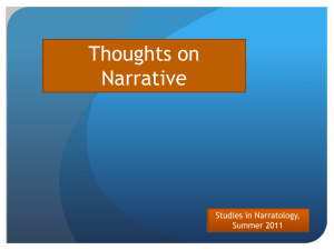 Thoughts on Narrative