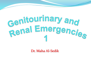 Genitourinary and Renal Emergencies 1