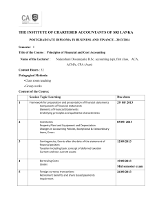 the institute of chartered accountants of sri lanka