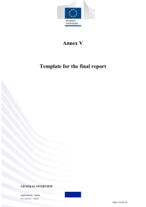 Template final reports