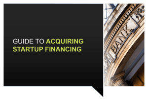 Acquiring Startup Financing -- PowerPoint Presentation