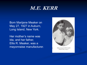 M.E.Kerr Presentation