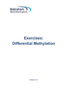 Differential methylation practical
