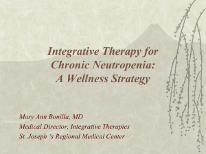 Integrative Therapy Program - National Neutropenia Network