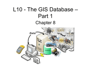 L8- The GIS Database