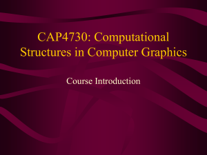 COMP136: Introduction to Computer Graphics