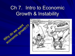 Ch 8. Intro to Economic Growth & Instability