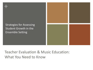 Teacher Evaluation & Music Education