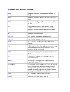 Frequently Used Terms and Acronyms